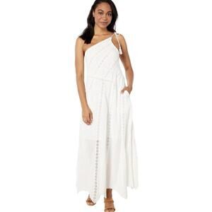 FREE PEOPLE Maxi Dress Bella One Shoulder Boho Festival Fairy Wedding Sz XS